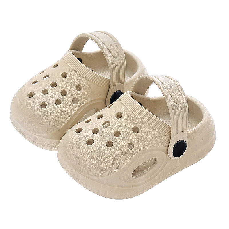 Children's Sandals And Slippers Summer Boys Simple Sports Home Wear Baby Toddler Shoes Thick Sole Non-slip Dual-purpose Slippers