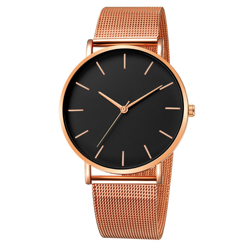Simple Fashion Men&#039;s Watch Men&#039;s Watch Mesh Band Steel Band Quartz Watch
