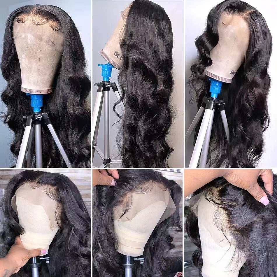 Front Lace Wig European And American Ladies Big Wave Body Wavy Hair Wigs 13*4 Lace