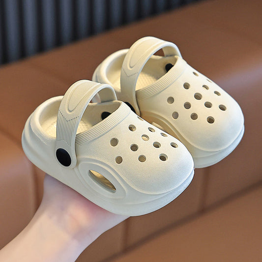 Children&#039;s Sandals And Slippers Summer Boys Simple Sports Home Wear Baby Toddler Shoes Thick Sole Non-slip Dual-purpose Slippers