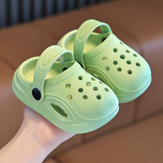 Children&#039;s Sandals And Slippers Summer Boys Simple Sports Home Wear Baby Toddler Shoes Thick Sole Non-slip Dual-purpose Slippers