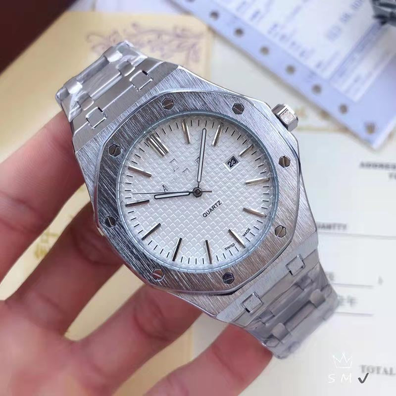 Royal Oak Steel Band Silicone New Men&#039;s Watch Business Quartz Waterproof Men&#039;s Watch AP Fashion Trend Watch