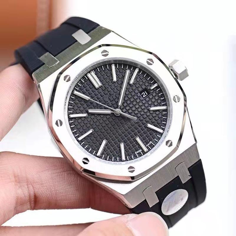 Royal Oak Steel Band Silicone New Men&#039;s Watch Business Quartz Waterproof Men&#039;s Watch AP Fashion Trend Watch
