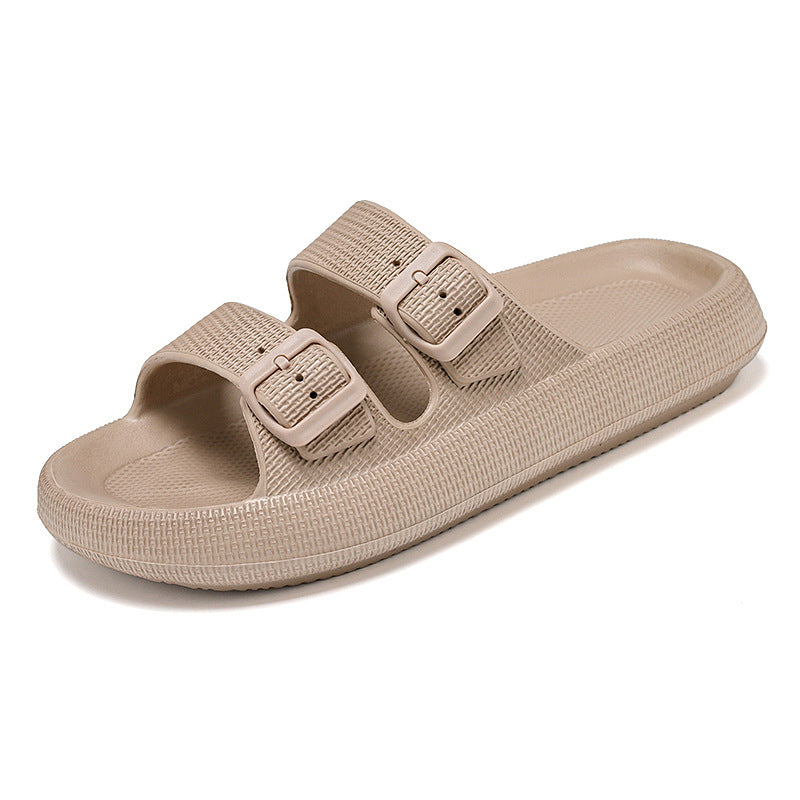 Thick Bottom Slip-on Soft Bottom Double-breasted Slippers Men&#039;s And Women&#039;s Eva Beach T Couple&#039;s Sandals