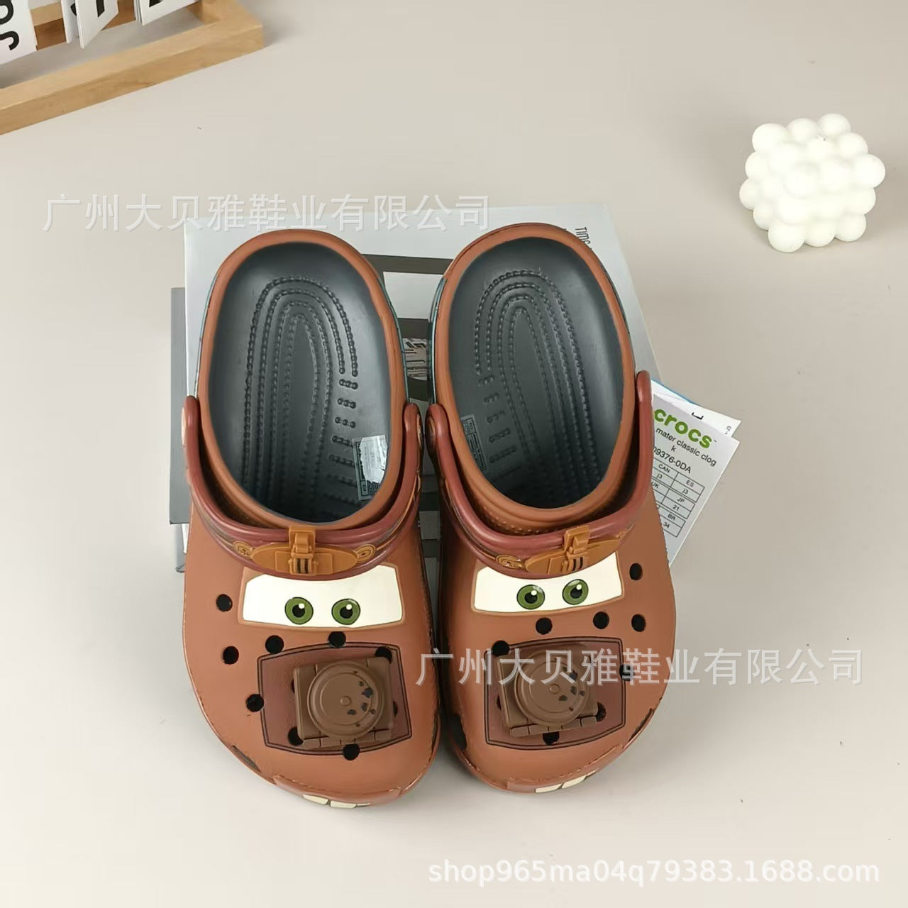 Children&#039;s Crocs Cars Teeth Shoes New Children&#039;s Shoes Plaid Flat Beach Sandals Slippers For Boys
