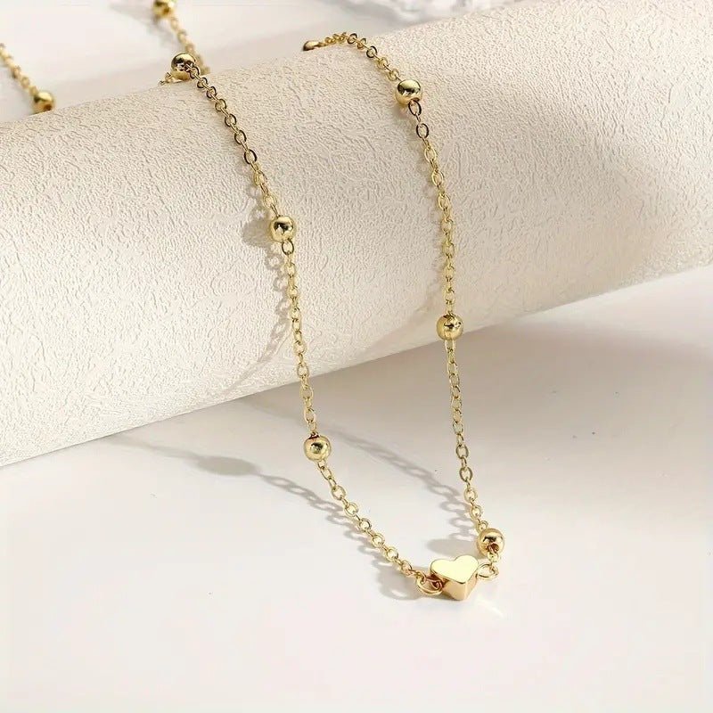 Jewelry Fashion Round Bead Chain Double-layer Ladies Waist Chain Personalized Simple Metal Chain Body Chain